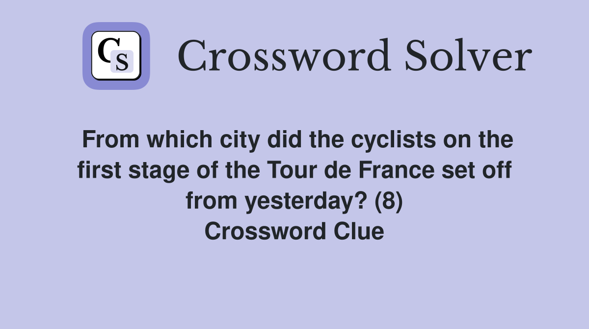 From which city did the cyclists on the first stage of the Tour de